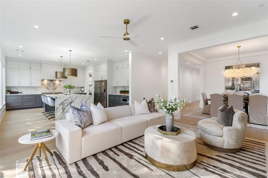 Furnished interior view inside a new home in , Houston (Image 13). Furnished interior view inside a new home in , Houston (Image 13).