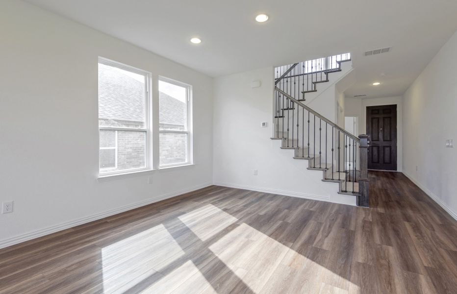 Dining area off entry into home