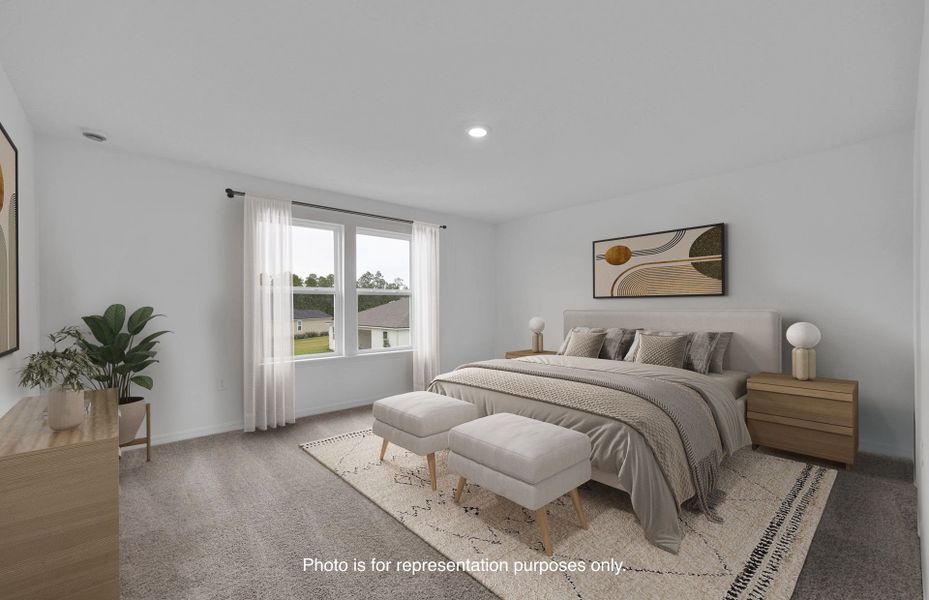 Furnished interior view inside a new home in Hyland Trail, Green Cove Springs (Image 7).