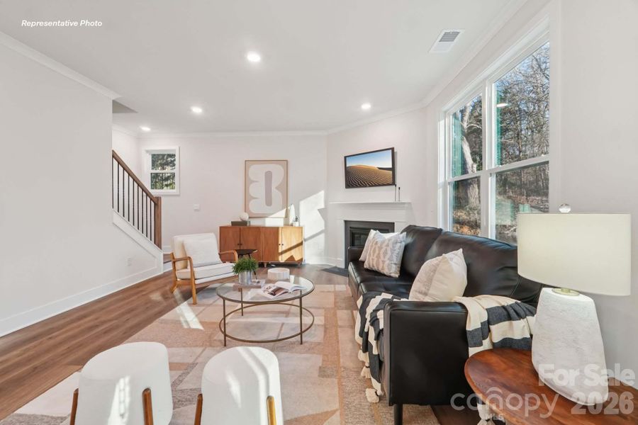 Furnished interior view inside a new home in Sanctuary at Southgate, Indian Trail (Image 11).