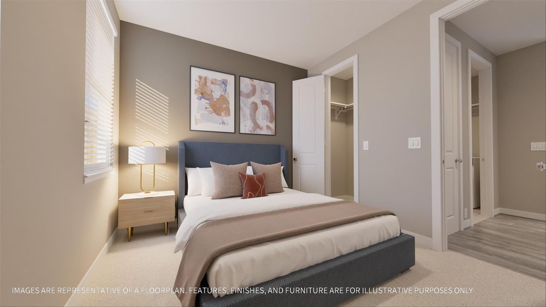 Furnished interior view inside a new home in La Segarra 40', Brookshire (Image 30). Furnished interior view inside a new home in La Segarra 40', Brookshire (Image 30).