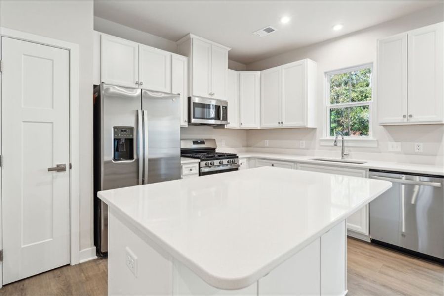 Furnished interior view inside a new home in Crescent Cove, Summerville (Image 3). Furnished interior view inside a new home in Crescent Cove, Summerville (Image 3).