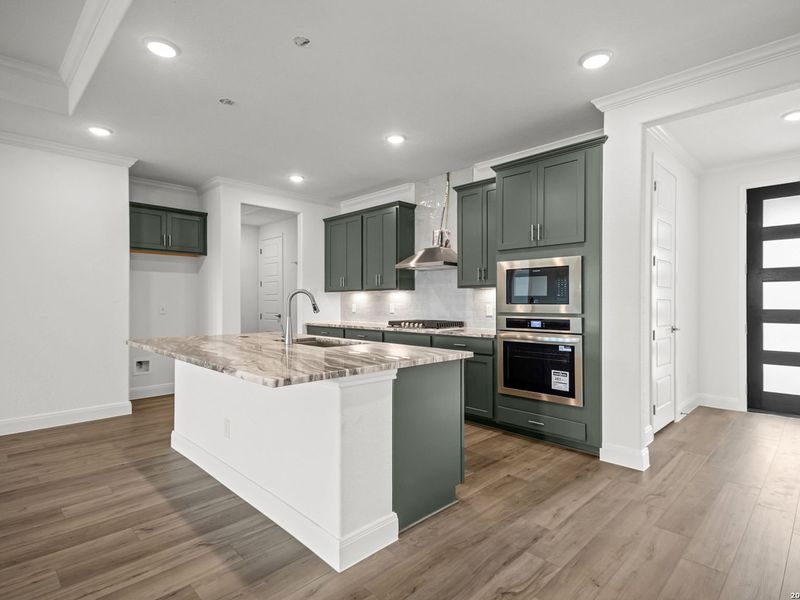 Furnished interior view inside a new home in The Reserve at Potranco Oaks, Castroville (Image 8).