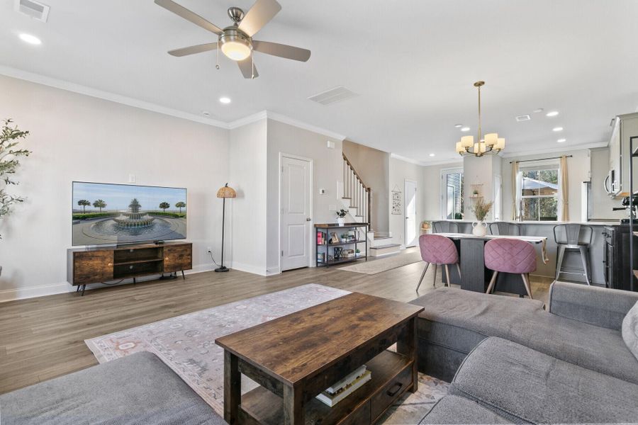 Furnished interior view inside a new home in , Summerville (Image 12).