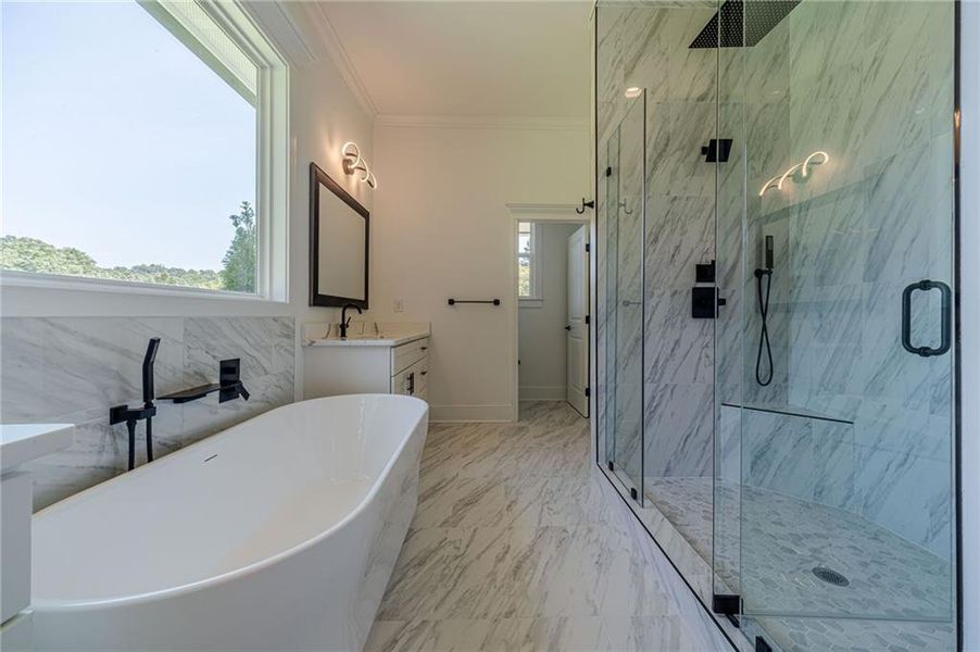 Furnished interior view inside a new home in , Dacula (Image 16).