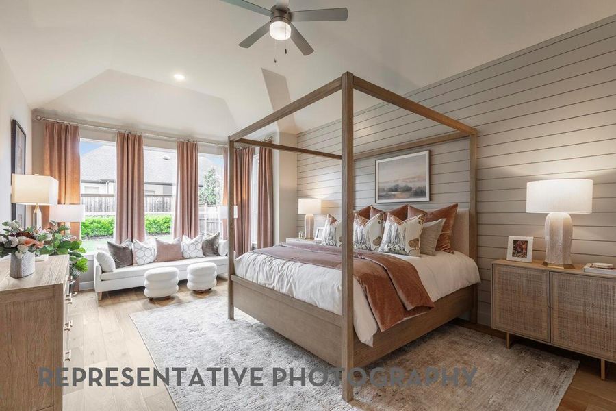 Furnished interior view inside a new home in Bridgeland, Cypress (Image 11).