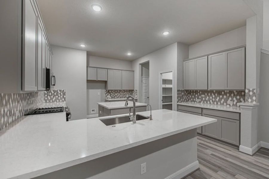 Representative furnished interior of a home built from the Shelby by Chesmar Homes in Esperanza 50's, Boerne (Image 6).