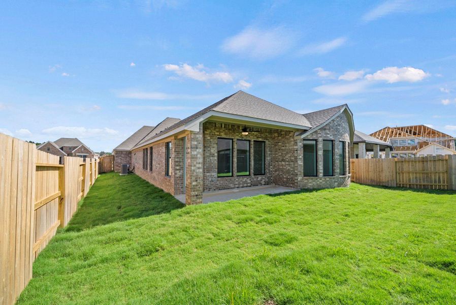 Exterior details and patio area of a home in The Trails, New Caney (Image 20).