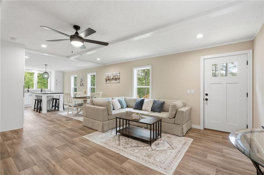 Furnished interior view inside a new home in , Sautee Nacoochee (Image 7). Furnished interior view inside a new home in , Sautee Nacoochee (Image 7).