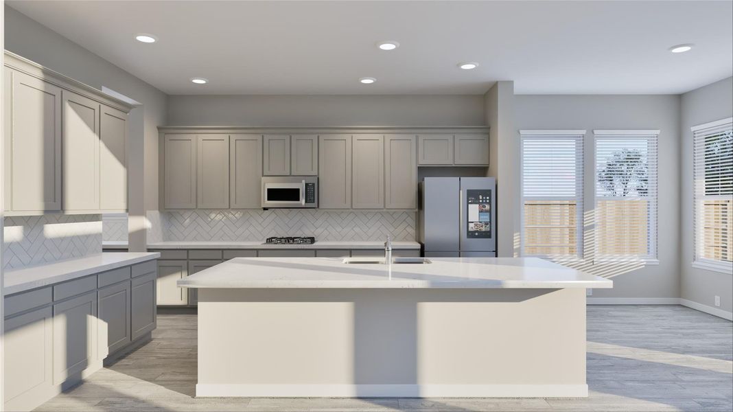 Furnished interior view inside a new home in Canterra Creek 60', Iowa Colony (Image 7). Furnished interior view inside a new home in Canterra Creek 60', Iowa Colony (Image 7).