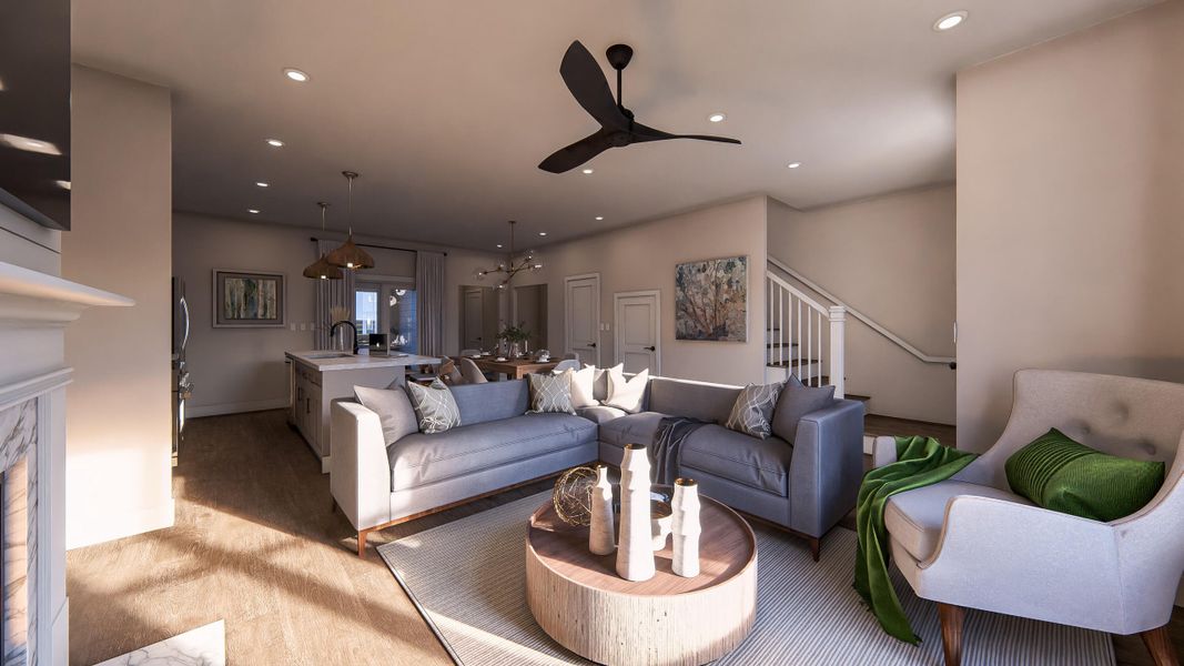 Furnished interior view inside a new home in , Johns Island (Image 39).