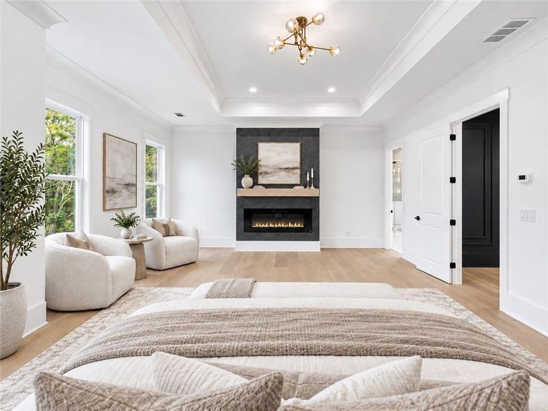 Furnished interior view inside a new home in , Monroe (Image 56).