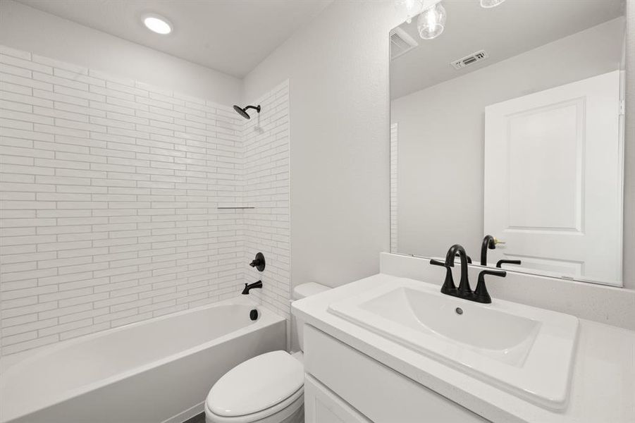 Furnished interior view inside a new home in The Meadows, Denton (Image 10).