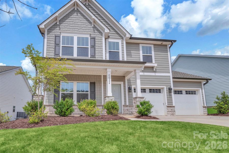 Front exterior of a new home in Edgewater - The Links, Lancaster, SC, highlighting curb appeal (Image 31).