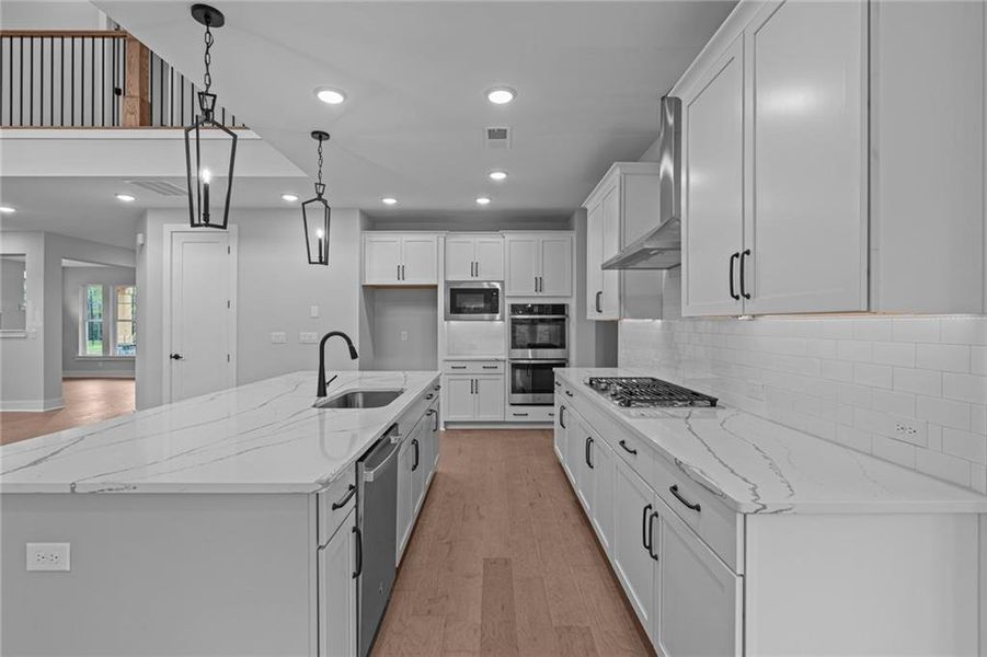 Furnished interior view inside a new home in Settingdown Farms, Cumming (Image 9).