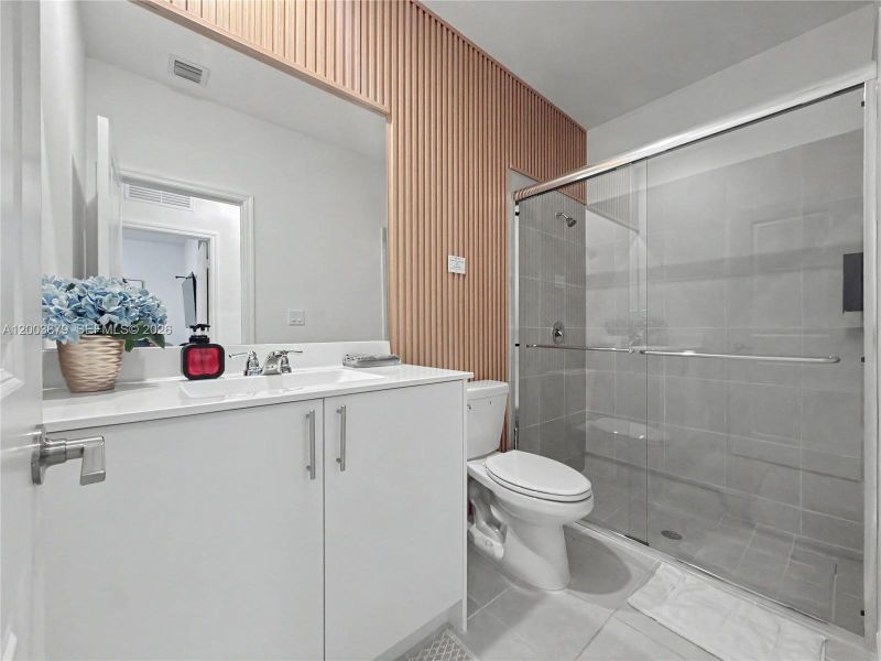 Furnished interior view inside a new home in , Miami (Image 36).