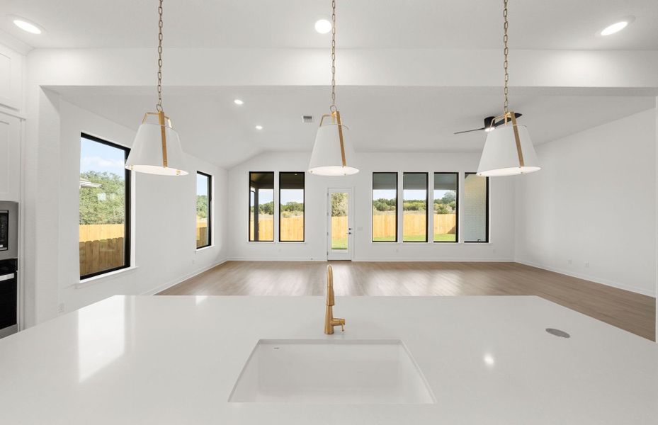 Representative unfurnished interior of a home built from the Dobbin by Pulte Homes in 6 Creeks, Kyle (Image 23).