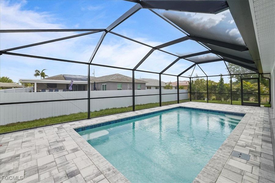 Exterior details and patio area of a home in Cape Coral, Cape Coral (Image 22).