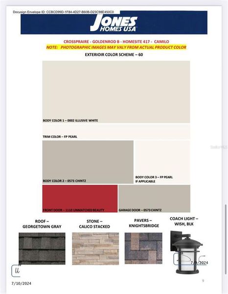 Sample of building materials used in homes in , St. Cloud (Image 44).