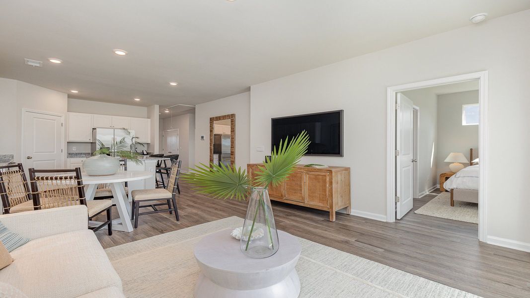 Furnished interior view inside a new home in Rich Square at Brunswick Plantation, Ash (Image 7).