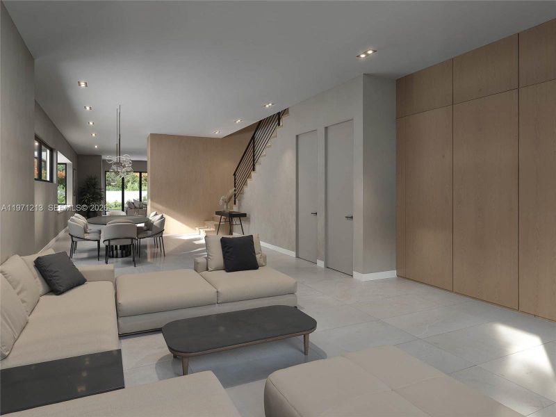 Furnished interior view inside a new home in , Miami (Image 8). Furnished interior view inside a new home in , Miami (Image 8).