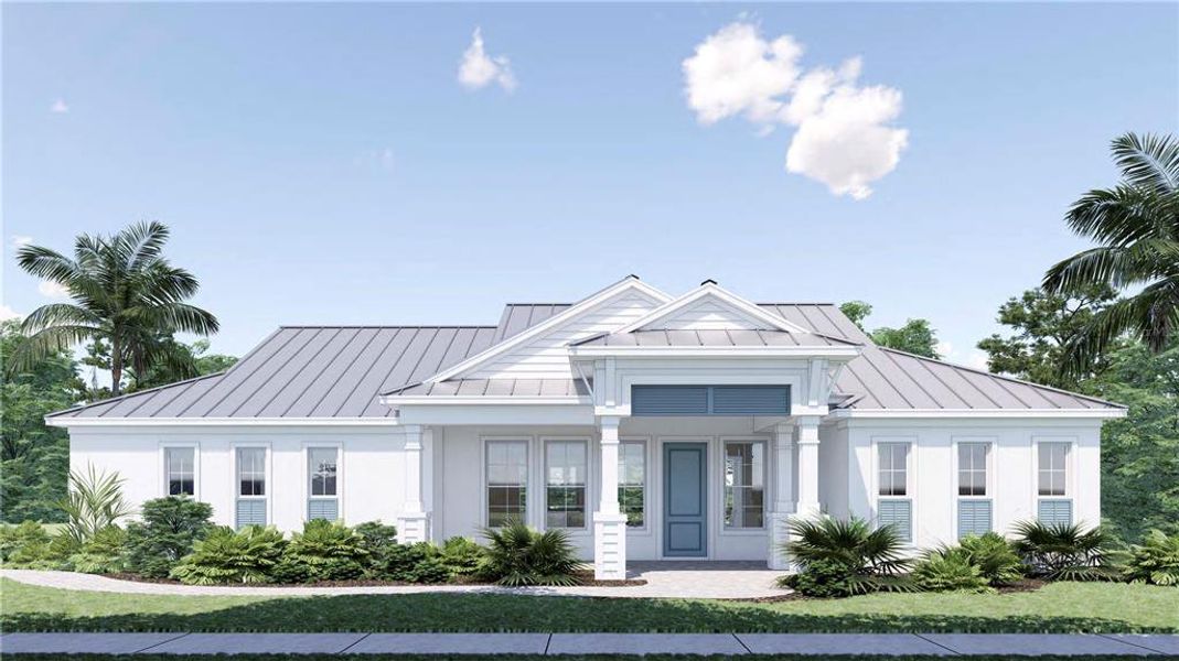 Front exterior of a new home in , Sarasota, FL, highlighting curb appeal (Image 15). Front exterior of a new home in , Sarasota, FL, highlighting curb appeal (Image 15).