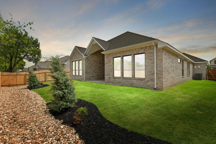 Rear of Home and Private Backyard Rear of Home and Private Backyard