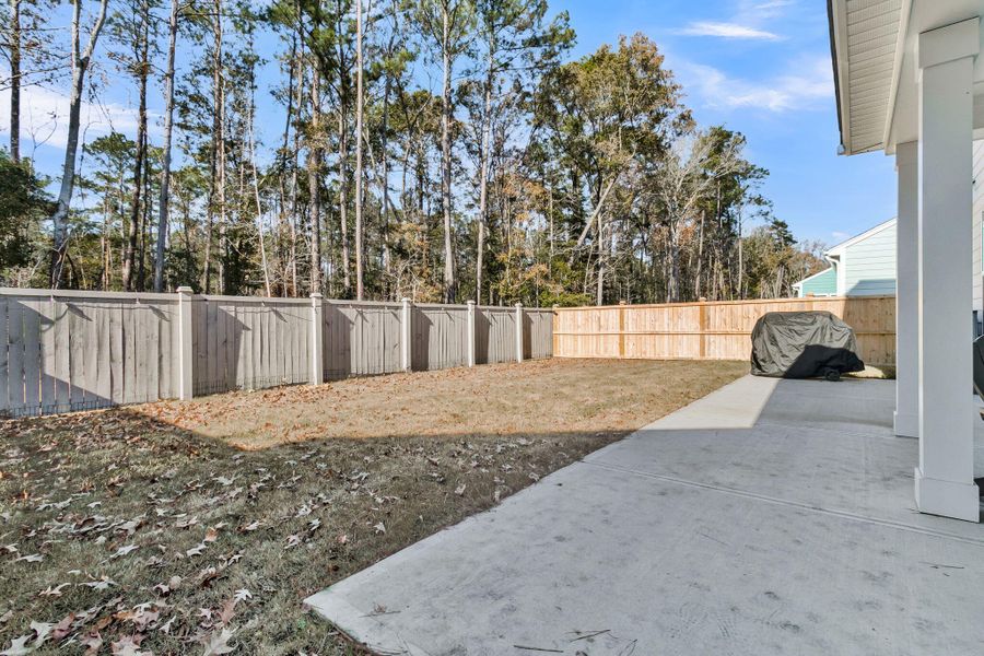 Exterior details and patio area of a home in , Ravenel (Image 26).