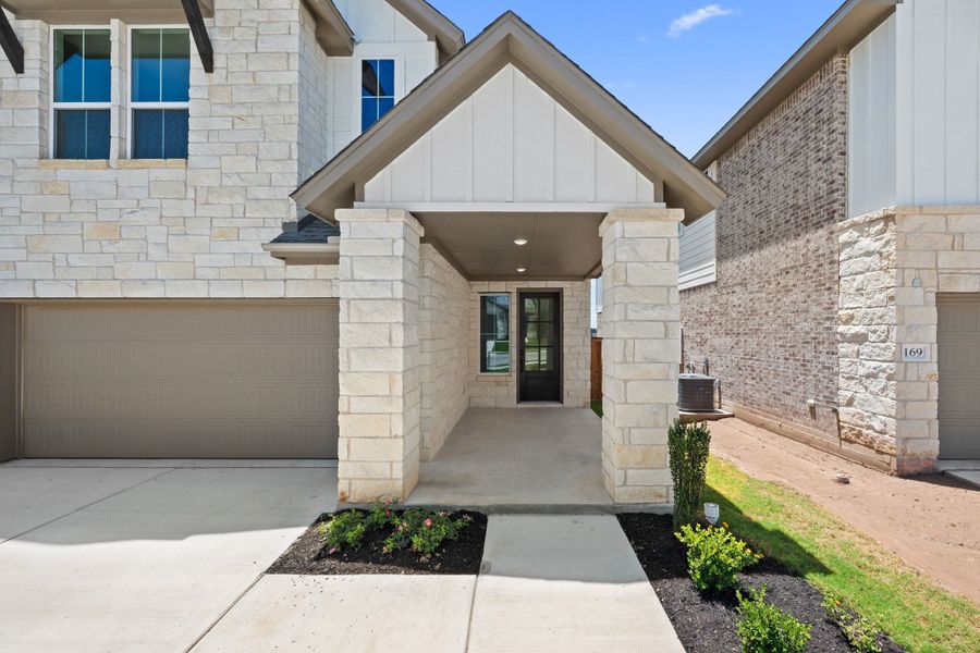 Exterior details and patio area of a home in Heritage, Dripping Springs (Image 3). Exterior details and patio area of a home in Heritage, Dripping Springs (Image 3).