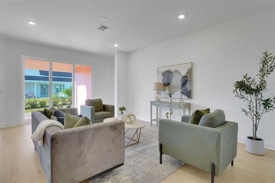 Furnished interior view inside a new home in Green Key Village, Lady Lake (Image 12).