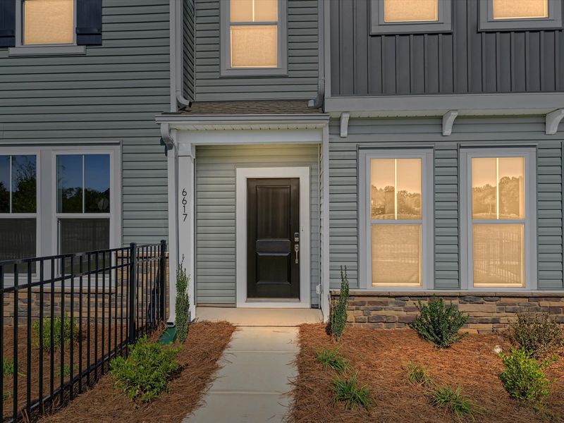 Exterior details and patio area of a home in Westwood Reserve, Charlotte (Image 4).