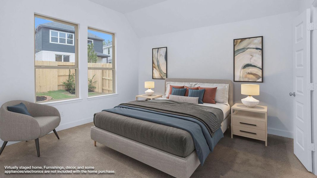 Furnished interior view inside a new home in Woodhavyn 40', Magnolia (Image 6).