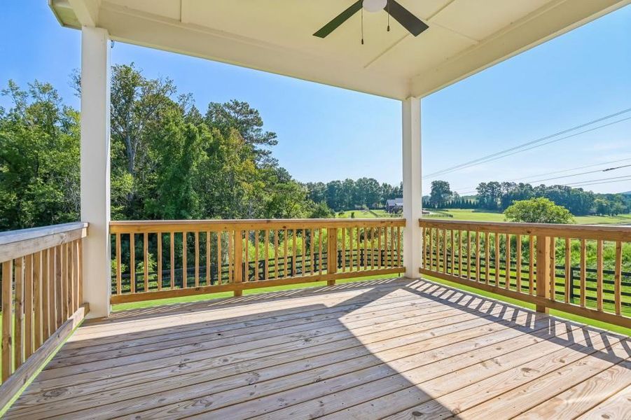 Exterior details and patio area of a home in Hillshire, Cumming (Image 27).