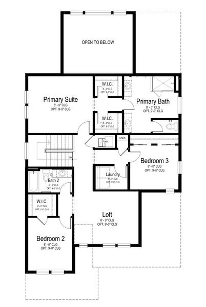 2D floor plan layout for the Concordia by View Homes in Country Club Reserve – Fort Collins, Fort Collins, CO (Image 4).