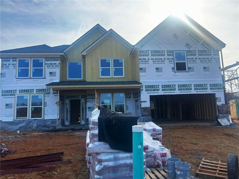 In-progress construction of a new home in , Cumming, GA (Image 13).