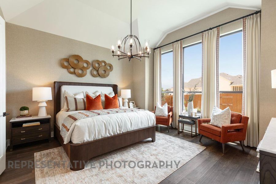 Furnished interior view inside a new home in Lariat: 70ft. lots, Liberty Hill (Image 19).