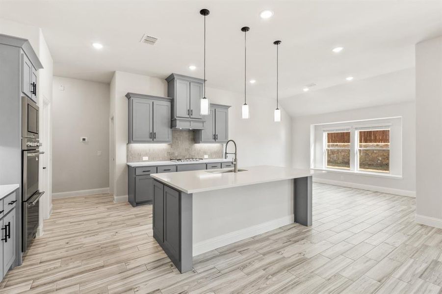 Furnished interior view inside a new home in Parks at Panchasarp Farms, Burleson (Image 8).