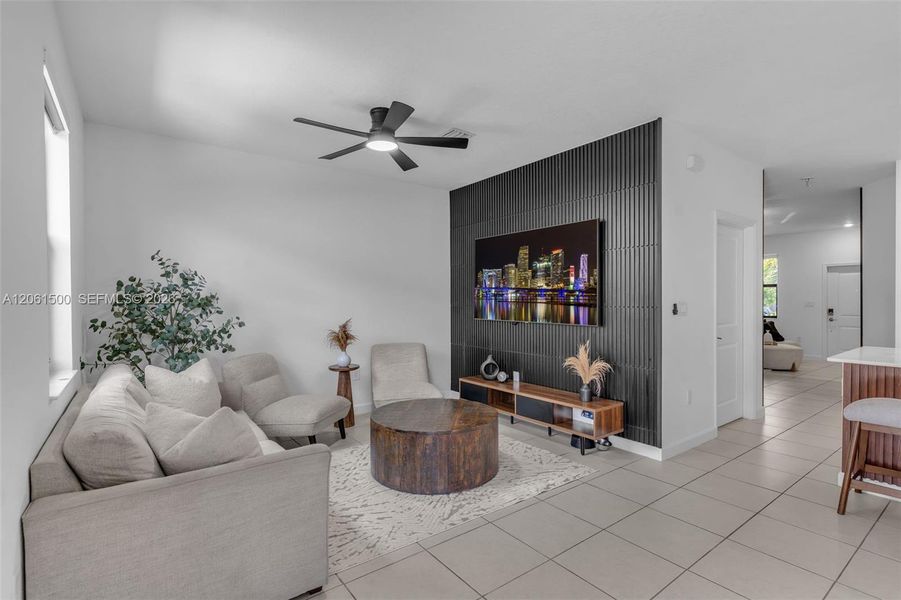Furnished interior view inside a new home in , Miami (Image 30). Furnished interior view inside a new home in , Miami (Image 30).