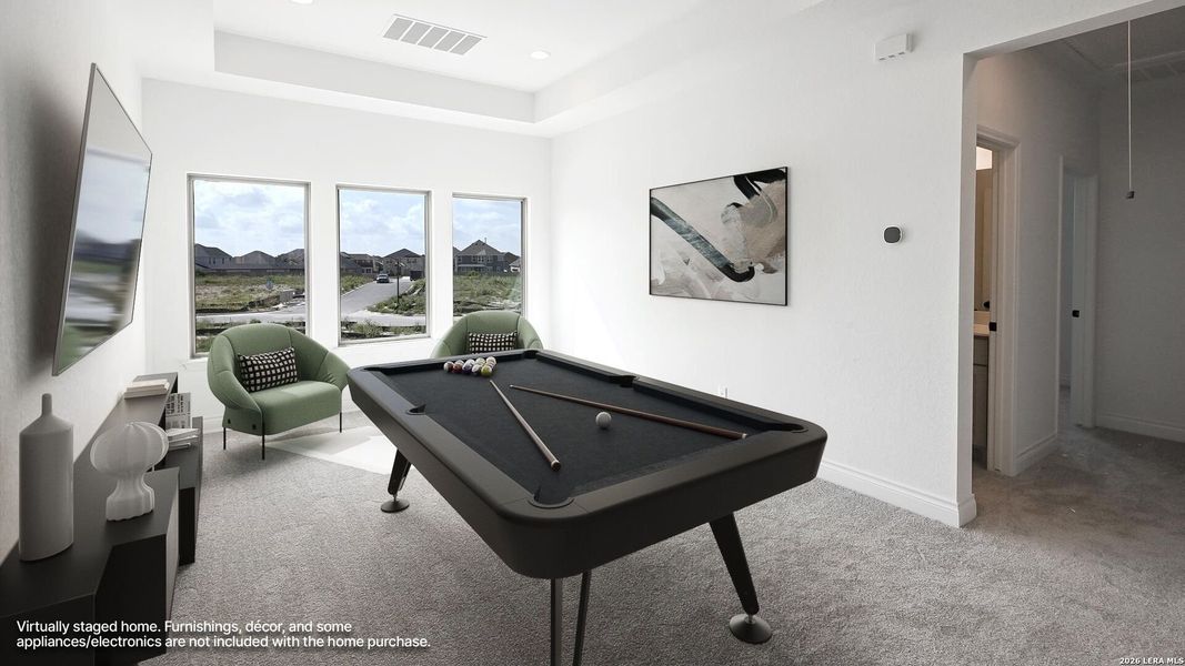 Furnished interior view inside a new home in Legacy at Lake Dunlap, New Braunfels (Image 8).