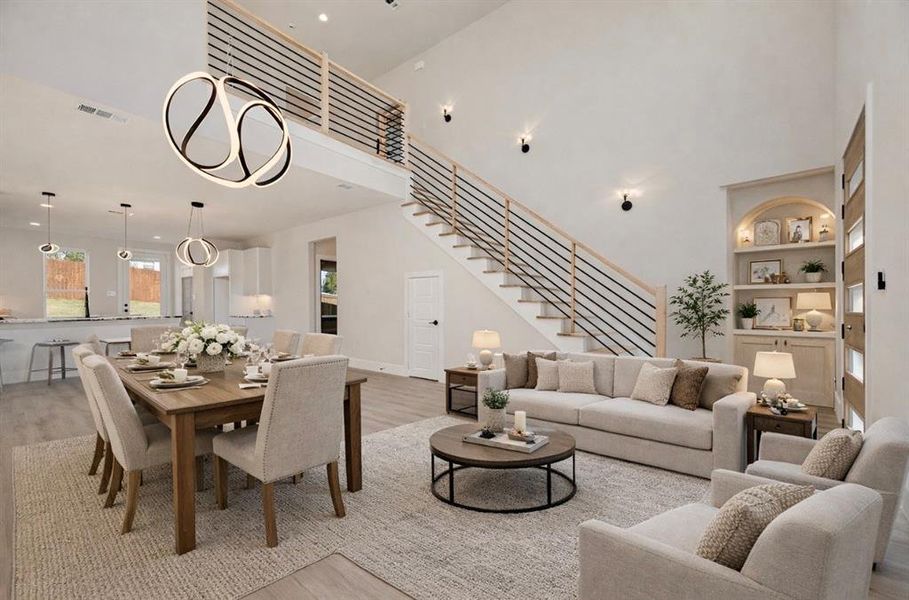 Furnished interior view inside a new home in , Dallas (Image 11). Furnished interior view inside a new home in , Dallas (Image 11).