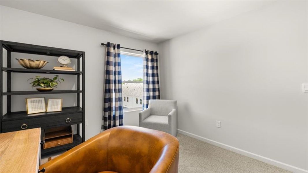 Furnished interior view inside a new home in Waypoint, Flowery Branch (Image 33). Furnished interior view inside a new home in Waypoint, Flowery Branch (Image 33).
