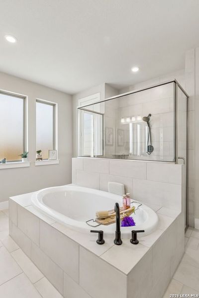 Furnished interior view inside a new home in 6 Creeks, Kyle (Image 12).