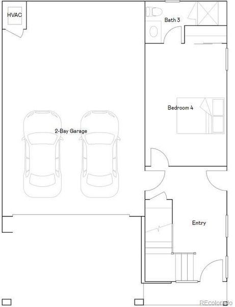 2D floor plan layout of this home in , Centennial, CO (Image 4).