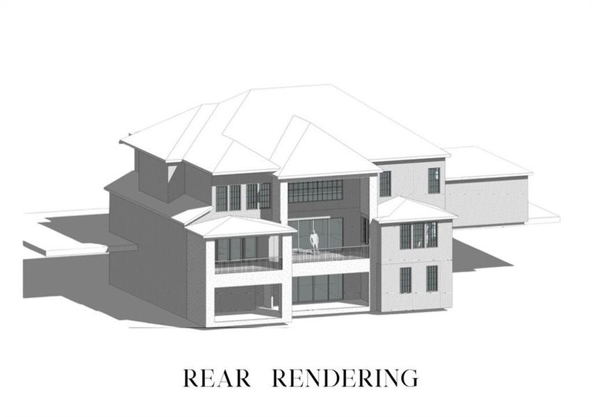 Exterior rendering of this home design in , Suwanee, GA (Image 6).