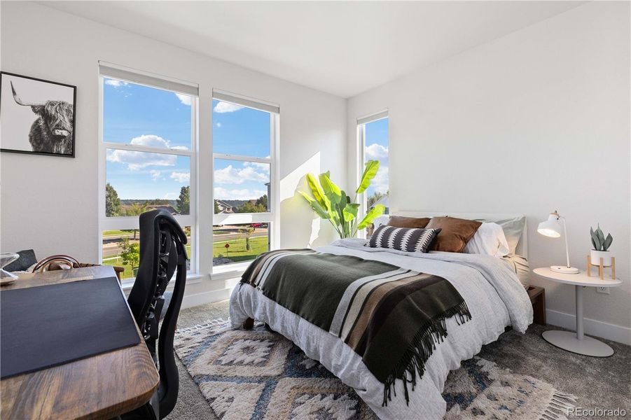 Furnished interior view inside a new home in Haskins Station, Arvada (Image 33). Furnished interior view inside a new home in Haskins Station, Arvada (Image 33).
