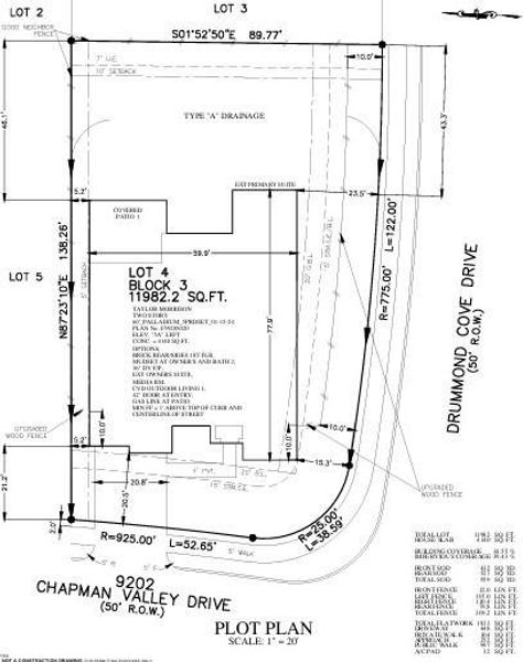 9202 Chapman Valley Drive Preliminary Plot Plan 9202 Chapman Valley Drive Preliminary Plot Plan