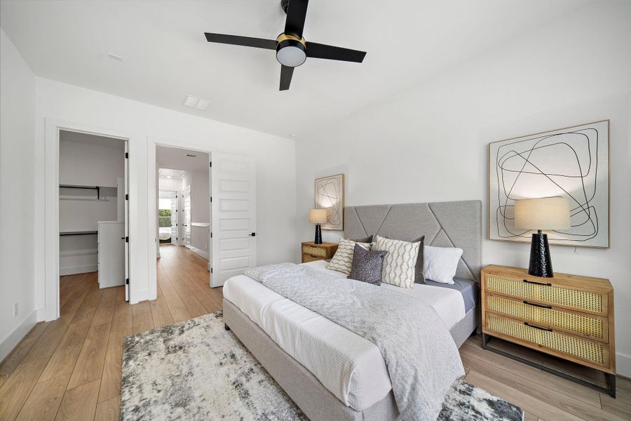 Furnished interior view inside a new home in , Houston (Image 8).