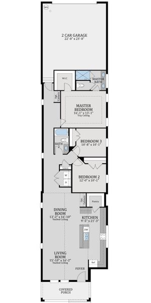 2D floor plan layout for the Saddler by Dream Finders Homes in Laureate Park (Craft Homes), Orlando, FL (Image 3). 2D floor plan layout for the Saddler by Dream Finders Homes in Laureate Park (Craft Homes), Orlando, FL (Image 3).