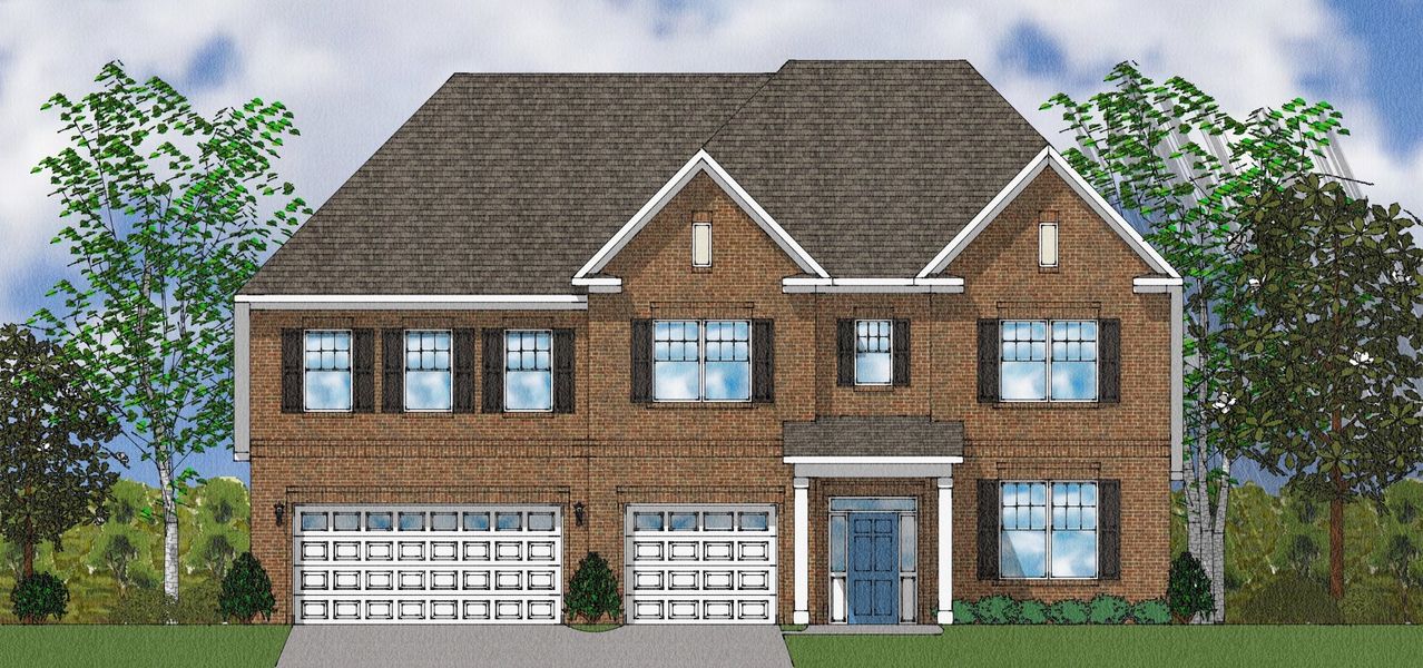 Representative exterior photo of a completed home built from the Patterson II - Elite Collection by Mungo Homes in Suter Estates, Easley, SC (Image 35).