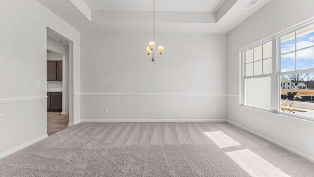 Representative unfurnished interior of a home built from the Lexington by Piedmont Residential in Hampton Ridge, Jefferson (Image 12).